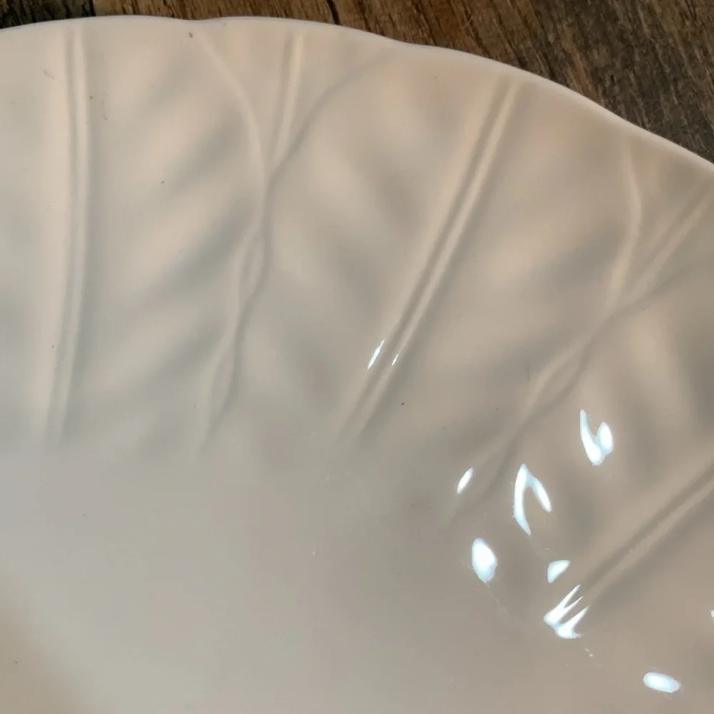 English Bone White Fine China Vintage Ceramic Serving Tray /Platter by Aynsley